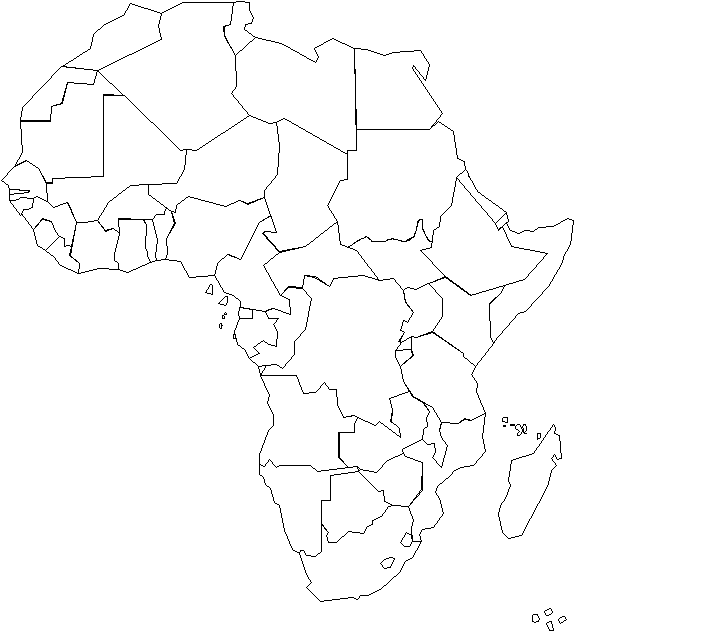 Fond de carte Afrique