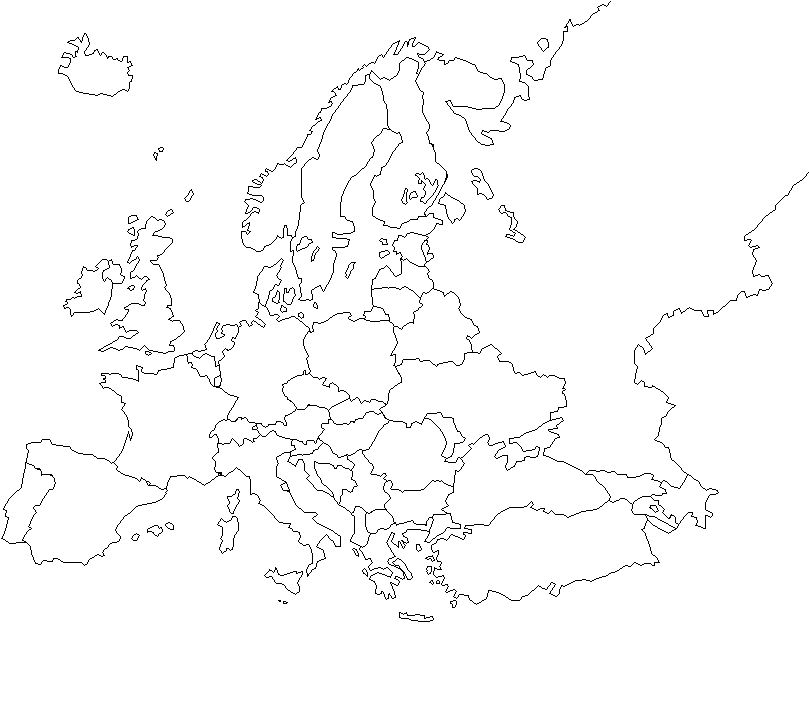 Fond de carte Europe